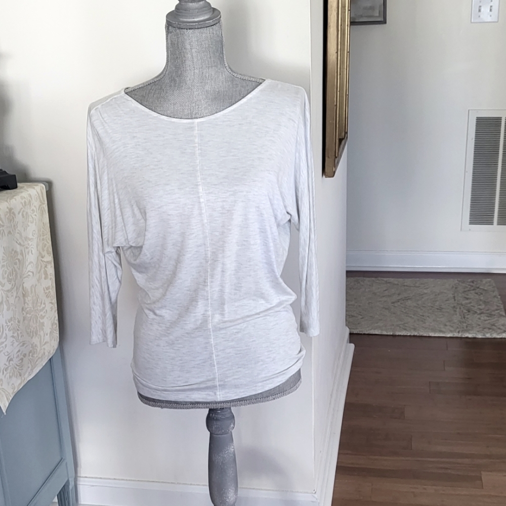 Light Gray Jersey Knit Top
